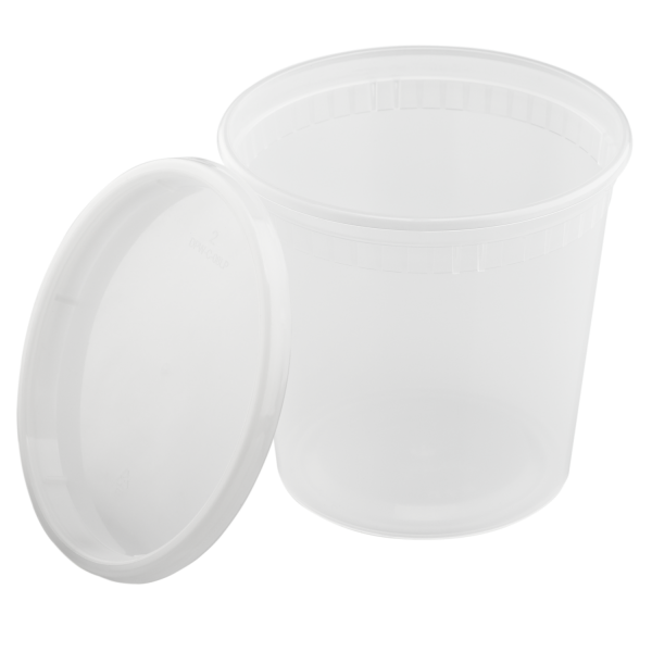 Round Container and Lid (128 oz)