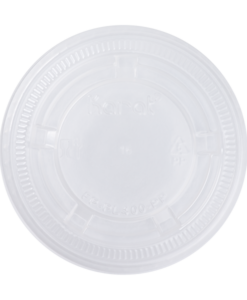 FP-PL400-PP-Karat 3.25oz., 4oz. & 5.5oz PP Plastic Portion Cup Lids - 2,500 ct