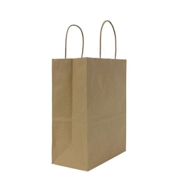 Karat Malibu (Large) Paper Shopping Bags - Kraft - 250 ct, Coffee Shop  Supplies, Carry Out Containers