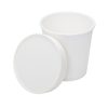 C-KDL96-PPRW-Karat Paper lid for 6-16 oz Gourmet Paper Cold/Hot Food Containers - 1,000 ct - Image 3
