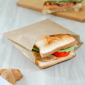 FP-GSB01K - Grease-Resistant Sandwich Bag, Kraft [2,000 ct]